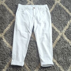 INC International Concepts Denim White Mid Rise Straight Leg Jean Size 10/30